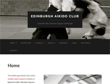 Tablet Screenshot of edinburghaikido.co.uk
